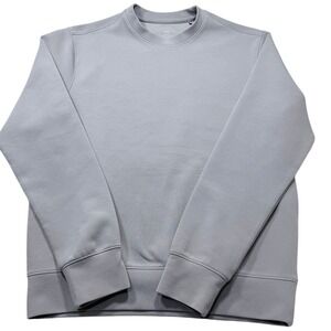 Mango Man MNG Light Grey Crewneck Sweatshirt Regular Fit Mens Size Small S